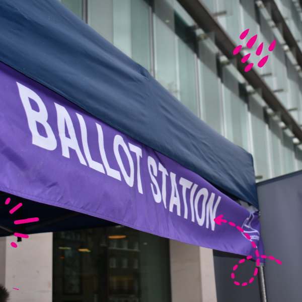 Image of a ballot station