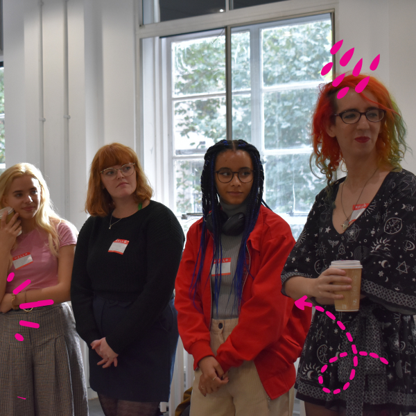 Students looking in a similar direction