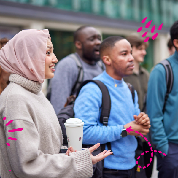 Students listening to a talk.